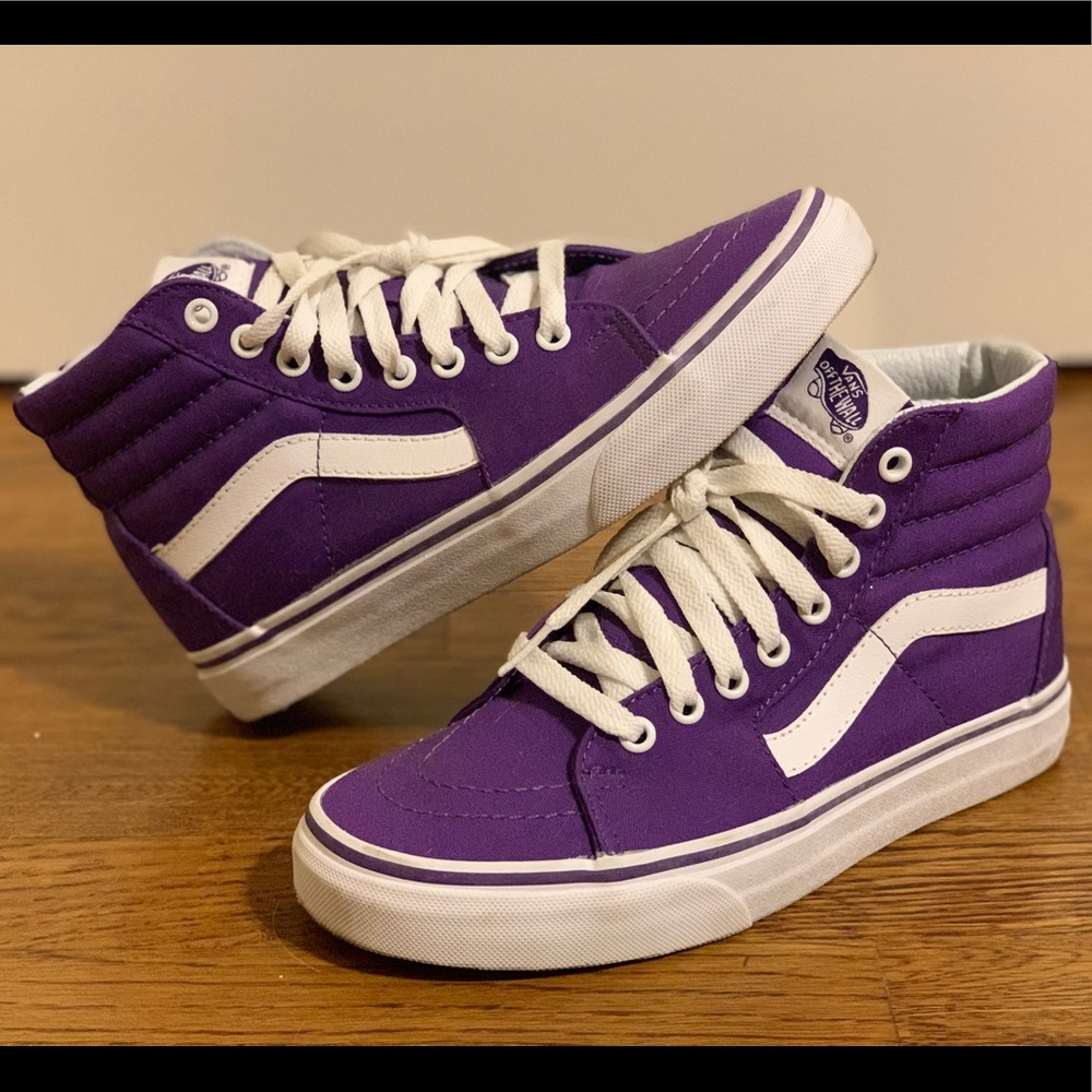 Purple Hi Top Old Skool Classic Vans